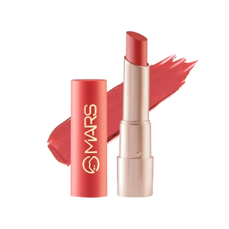 MARS Creamy Matte Long Lasting Lipstick for Women | Creamy Lipstick | Single Swipe Application | Smooth & Light Weight (3.2 gm) (01-Kathak Kween) thumbnail 8